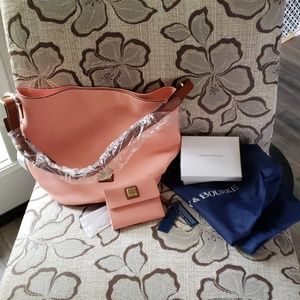 Dooney and bourke pale pink purse and wallet NWT